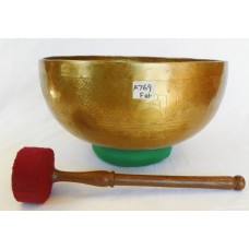 A636 Energetic Throat 'G#' Chakra  Healing 12" Wide Hand Hammered Tibetan Singing Bowl Made In NEPAL